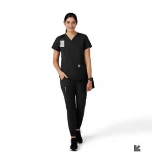 Carhartt women’s force essential jogger scrub pants black small 28 inch inseam